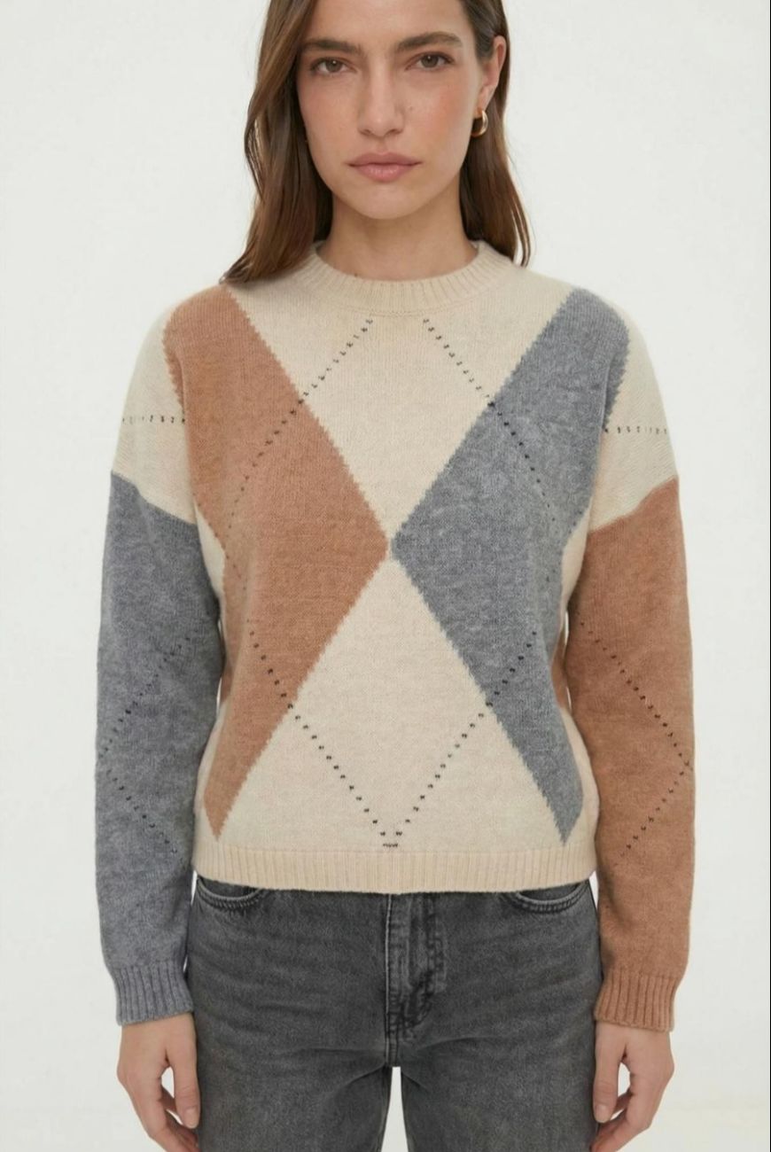 Sweater Rombo Cuello Redondo