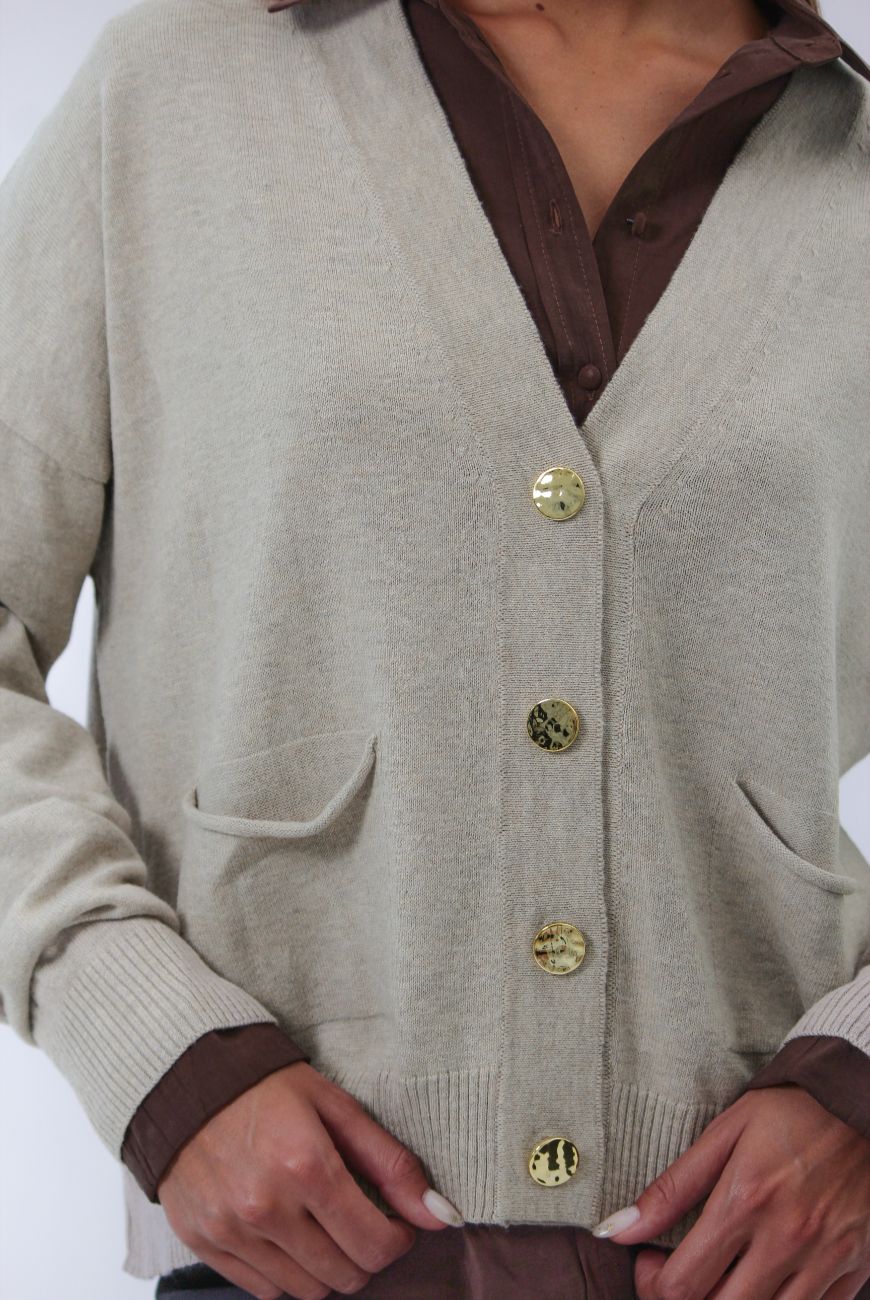 Saco Gloria Con Botones y Bolsillo