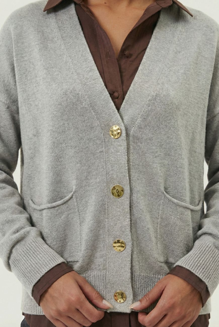 Saco Gloria Con Botones y Bolsillo