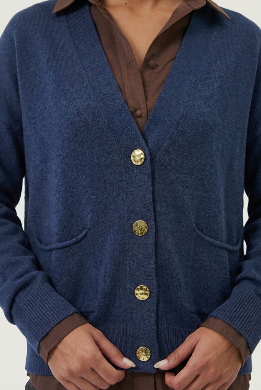 Saco Gloria Con Botones y Bolsillo