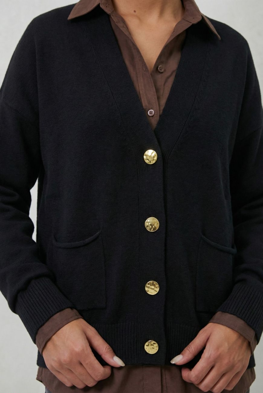 Saco Gloria Con Botones y Bolsillo