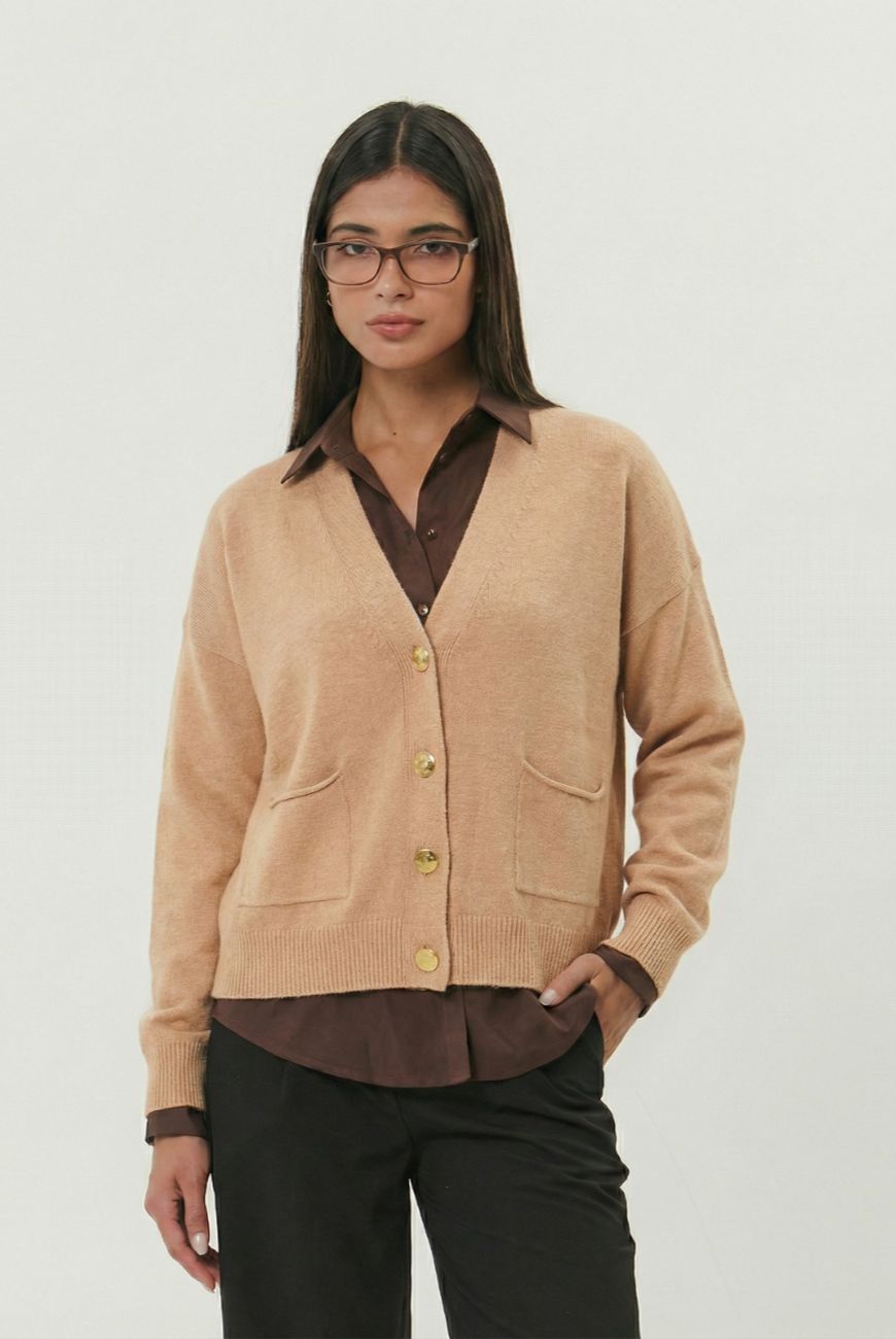 Saco Gloria Con Botones y Bolsillo