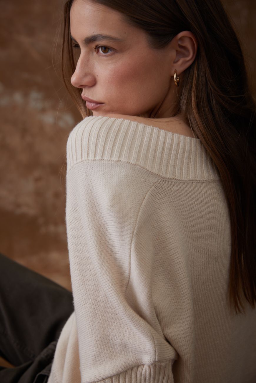 Sweater Escote V Profundo Amelia