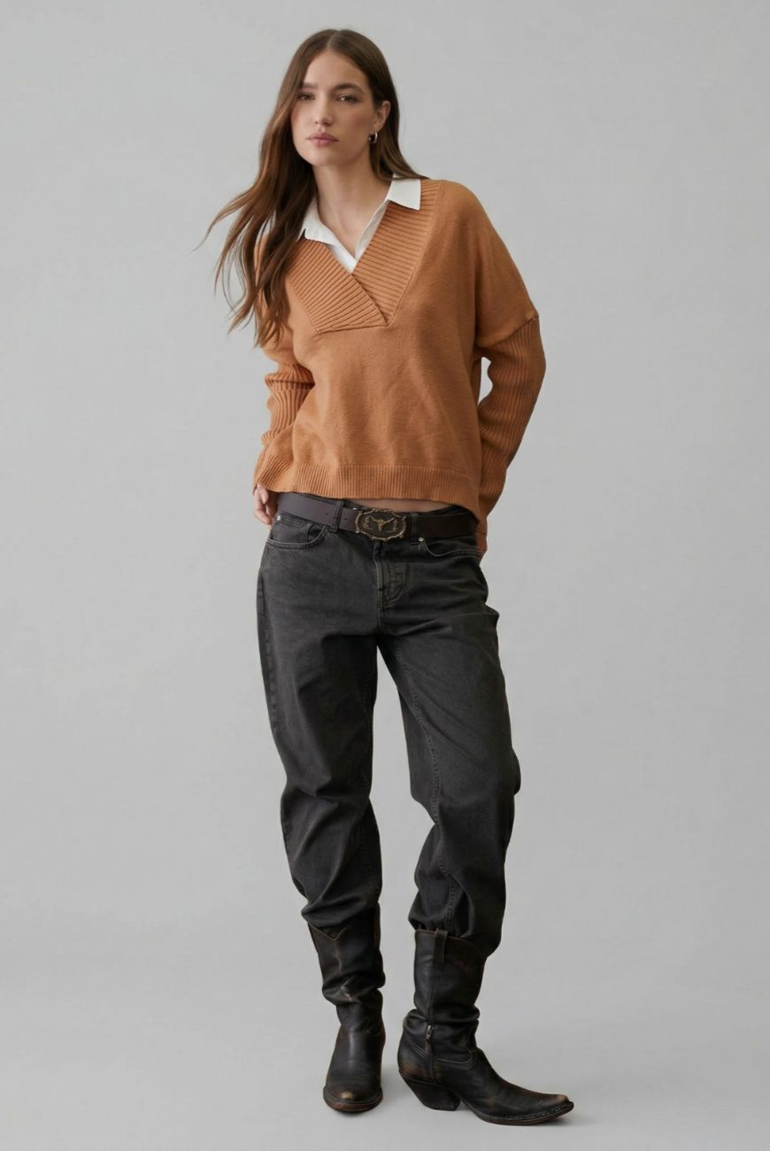 Sweater Escote V Profundo Amelia