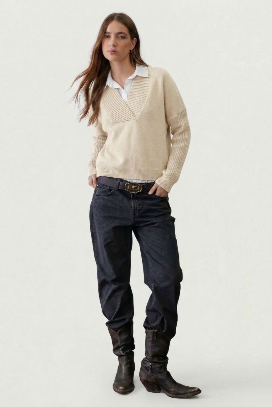 Sweater Escote V Profundo Amelia