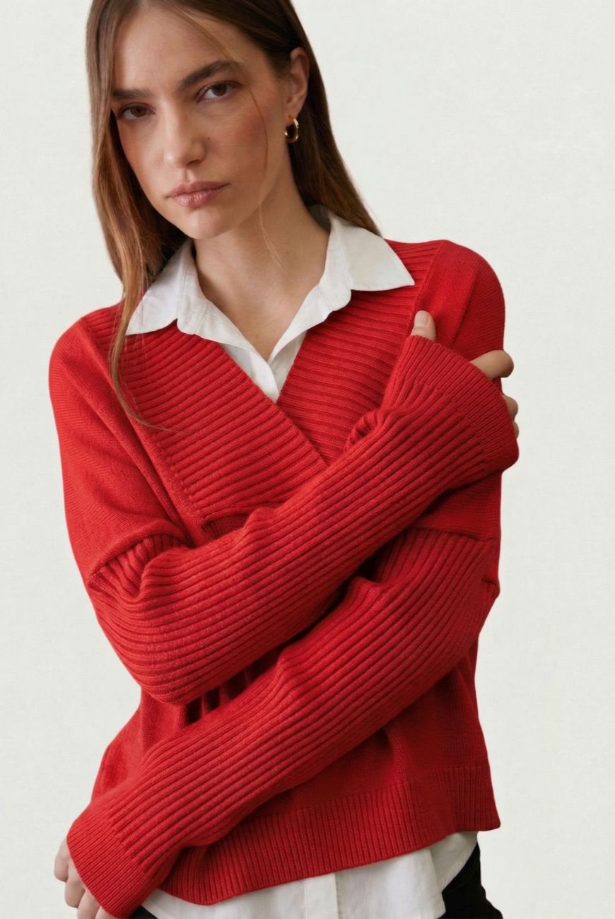 Sweater Escote V Profundo Amelia