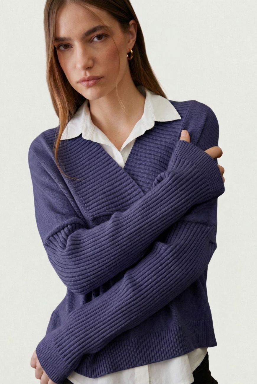 Sweater Escote V Profundo Amelia