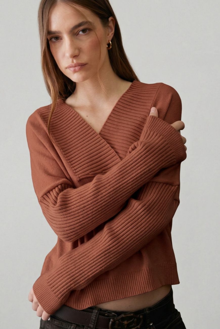 Sweater Escote V Profundo Amelia