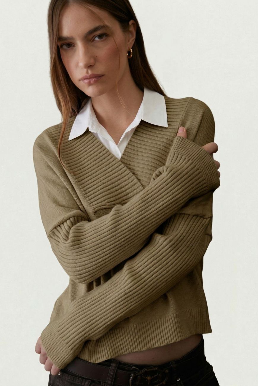 Sweater Escote V Profundo Amelia