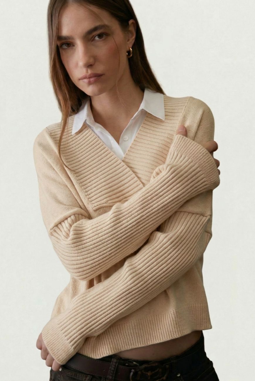 Sweater Escote V Profundo Amelia