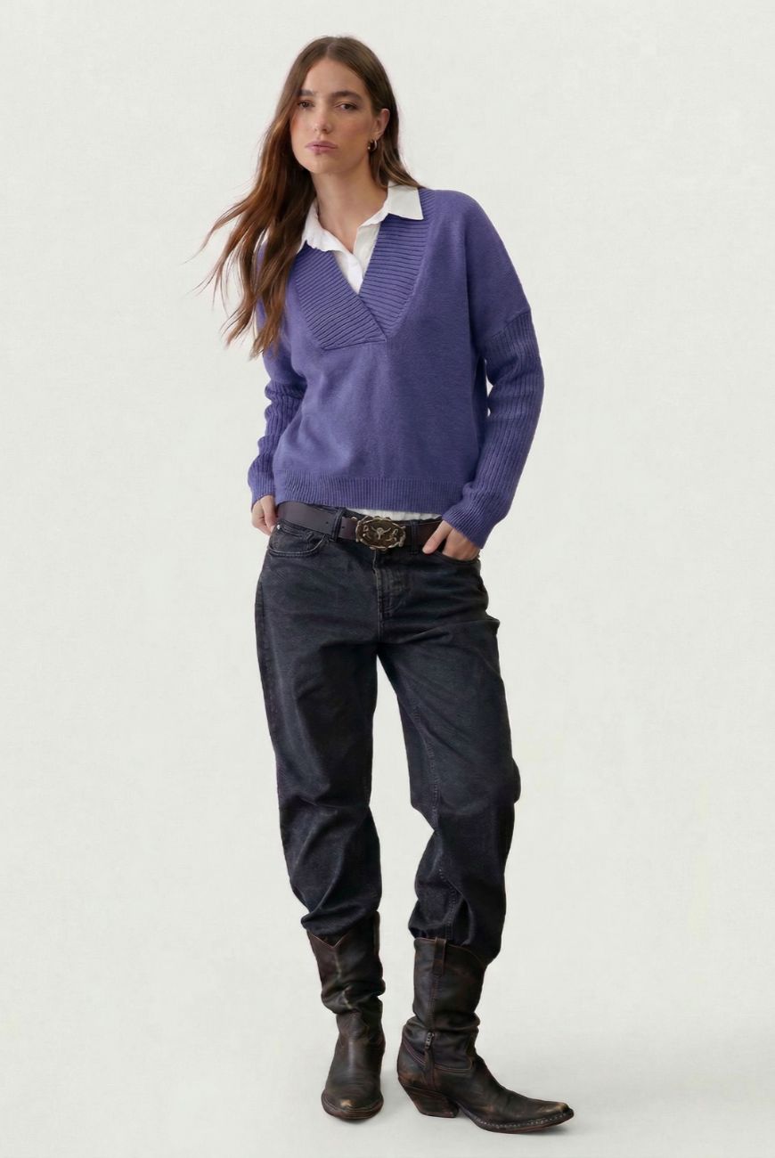 Sweater Escote V Profundo Amelia