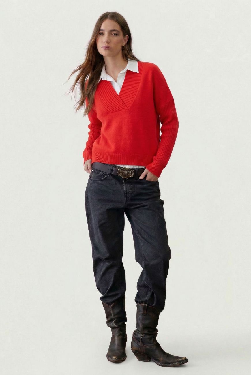 Sweater Escote V Profundo Amelia