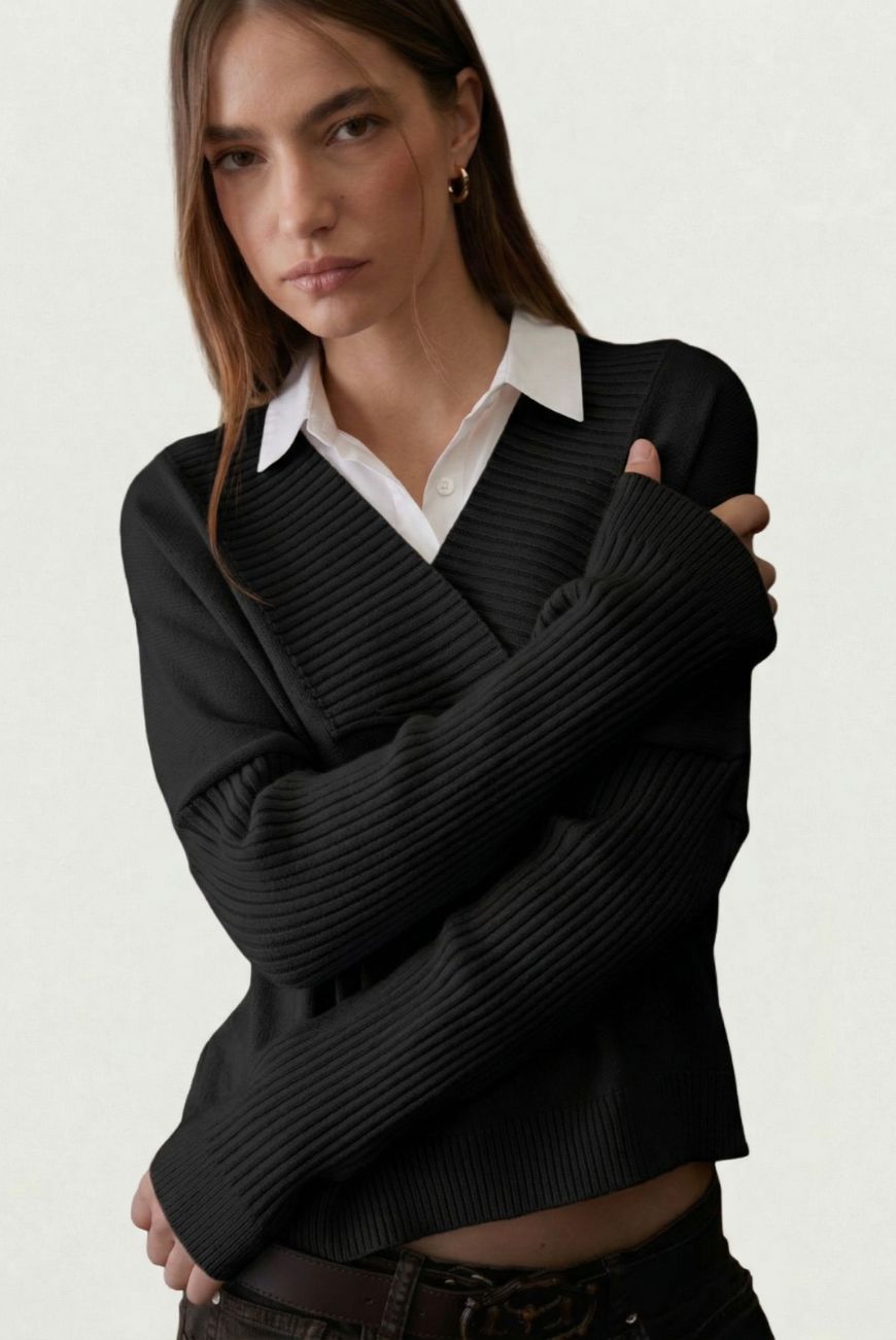 Sweater Escote V Profundo Amelia