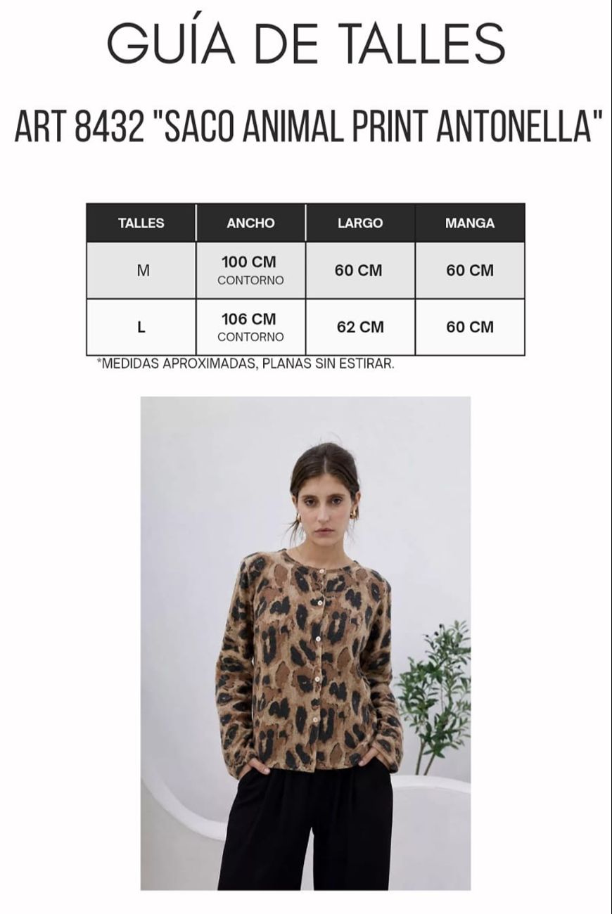 Saco Animal Print  Antonella