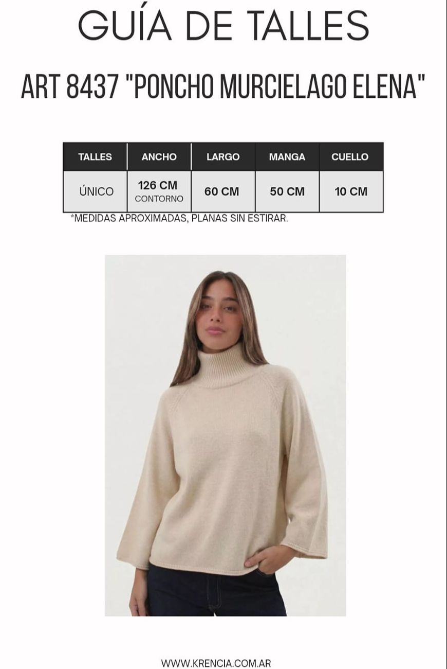 Poncho Murcielago Elena