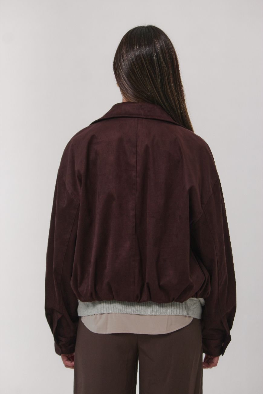 Campera Bomber Gamuza Nina