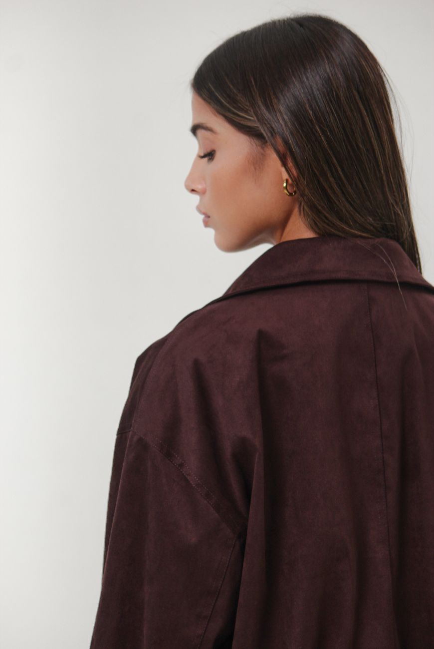 Campera Bomber Gamuza Nina