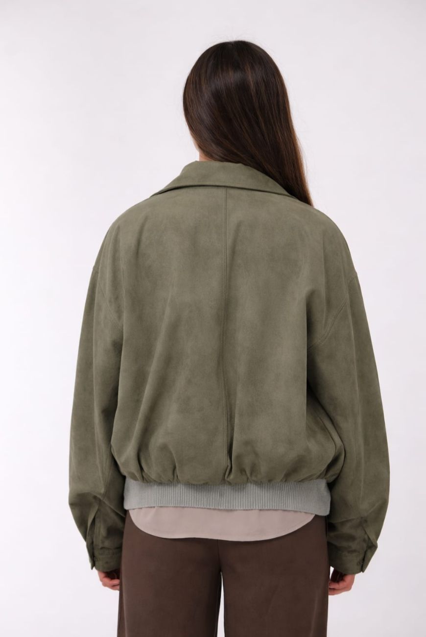 Campera Bomber Gamuza Nina