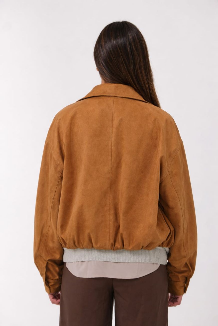 Campera Bomber Gamuza Nina