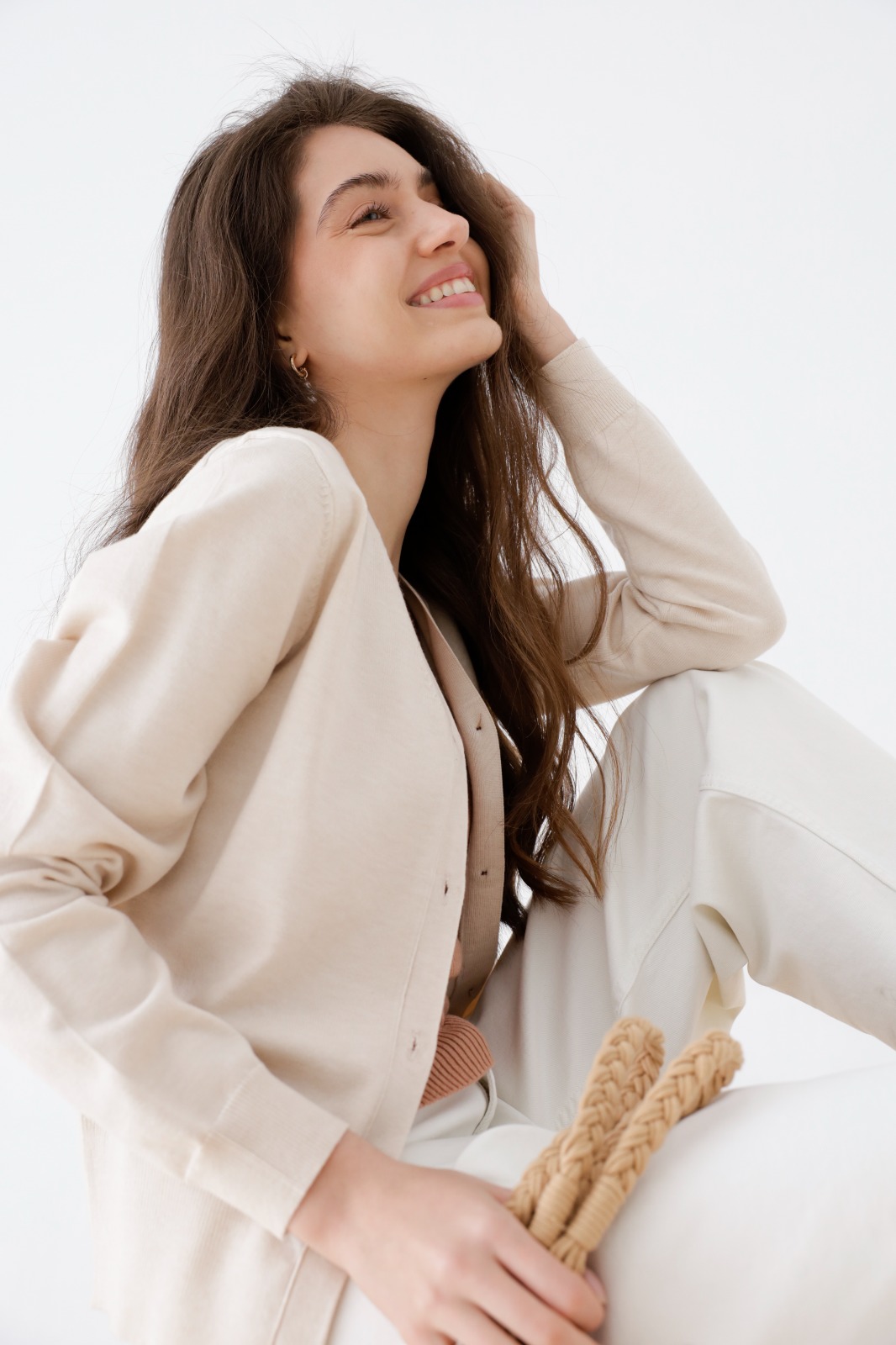 Saco Rebeca En V con Botones