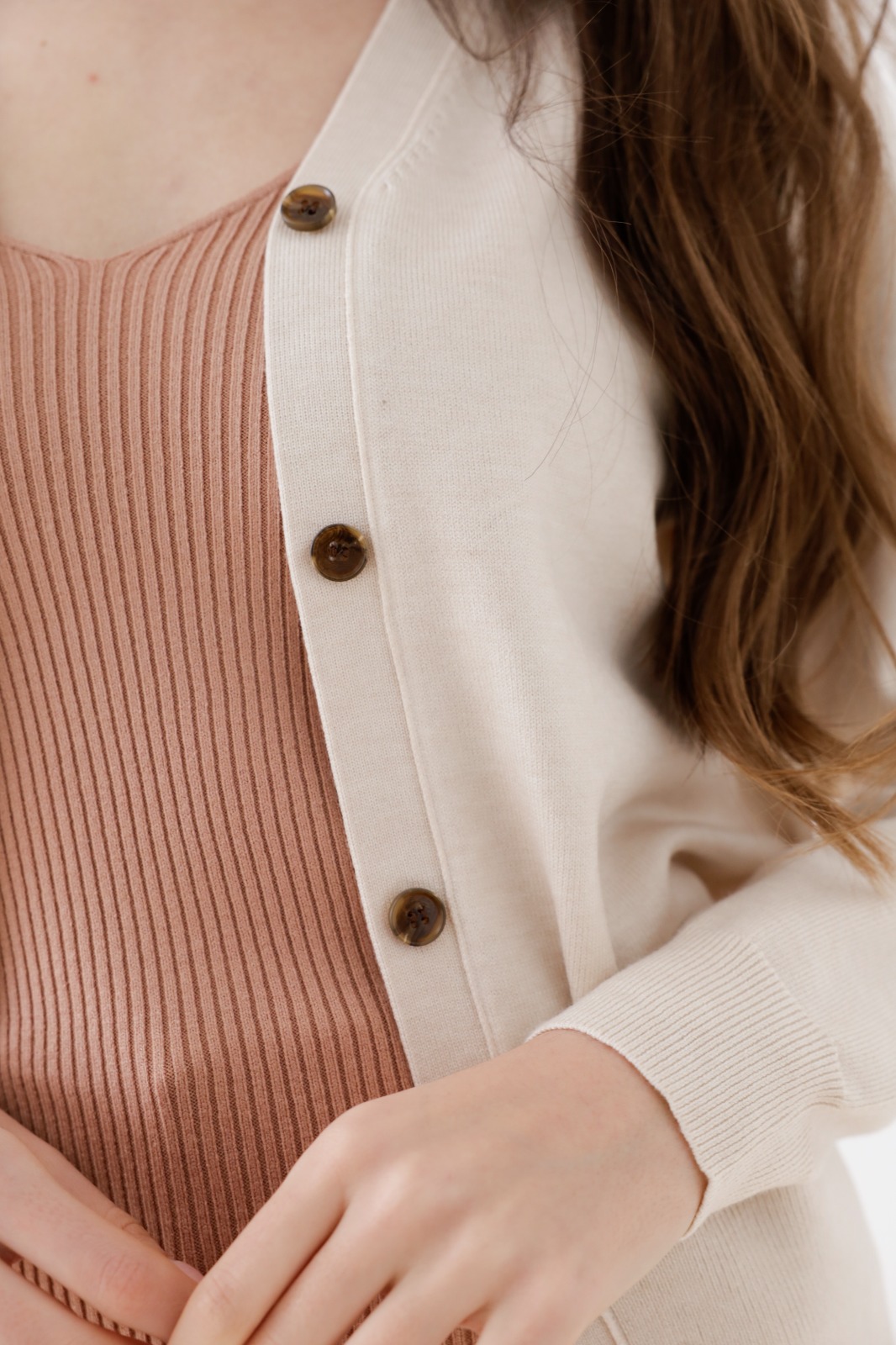 Saco Rebeca En V con Botones