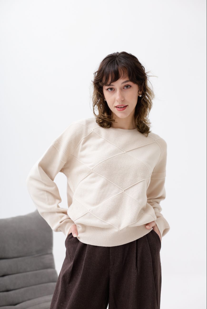 SWEATER NEFERTARI CON ROMBOS