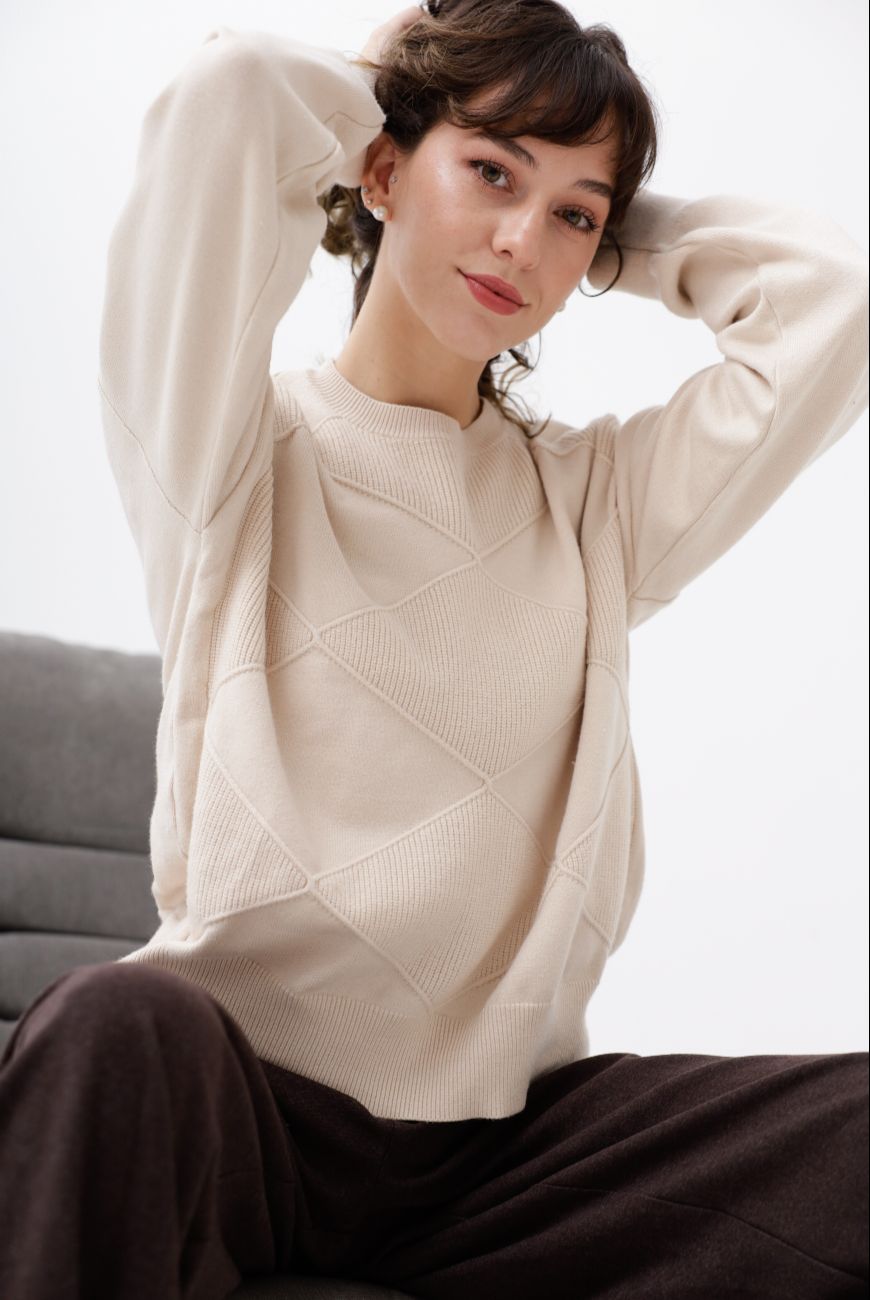 SWEATER NEFERTARI CON ROMBOS