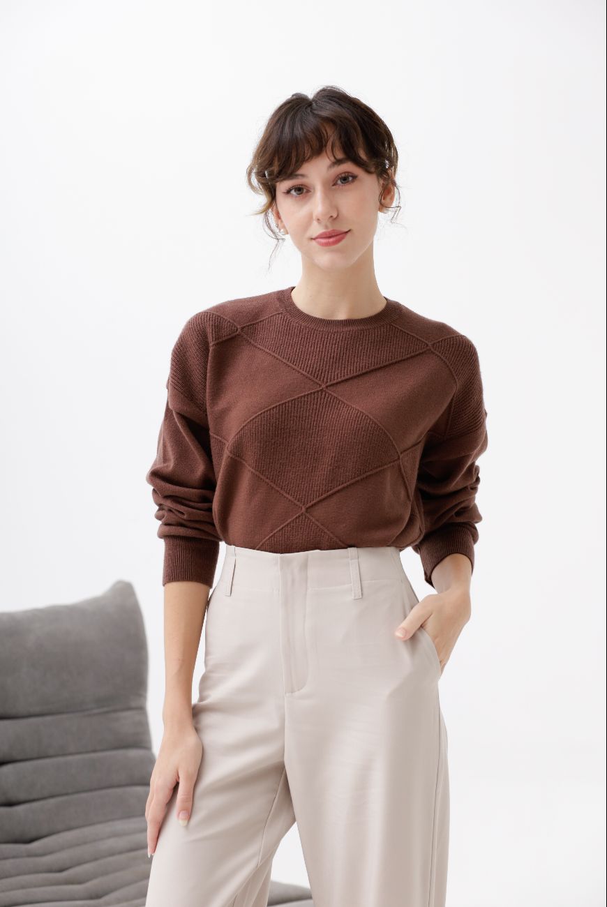 SWEATER NEFERTARI CON ROMBOS