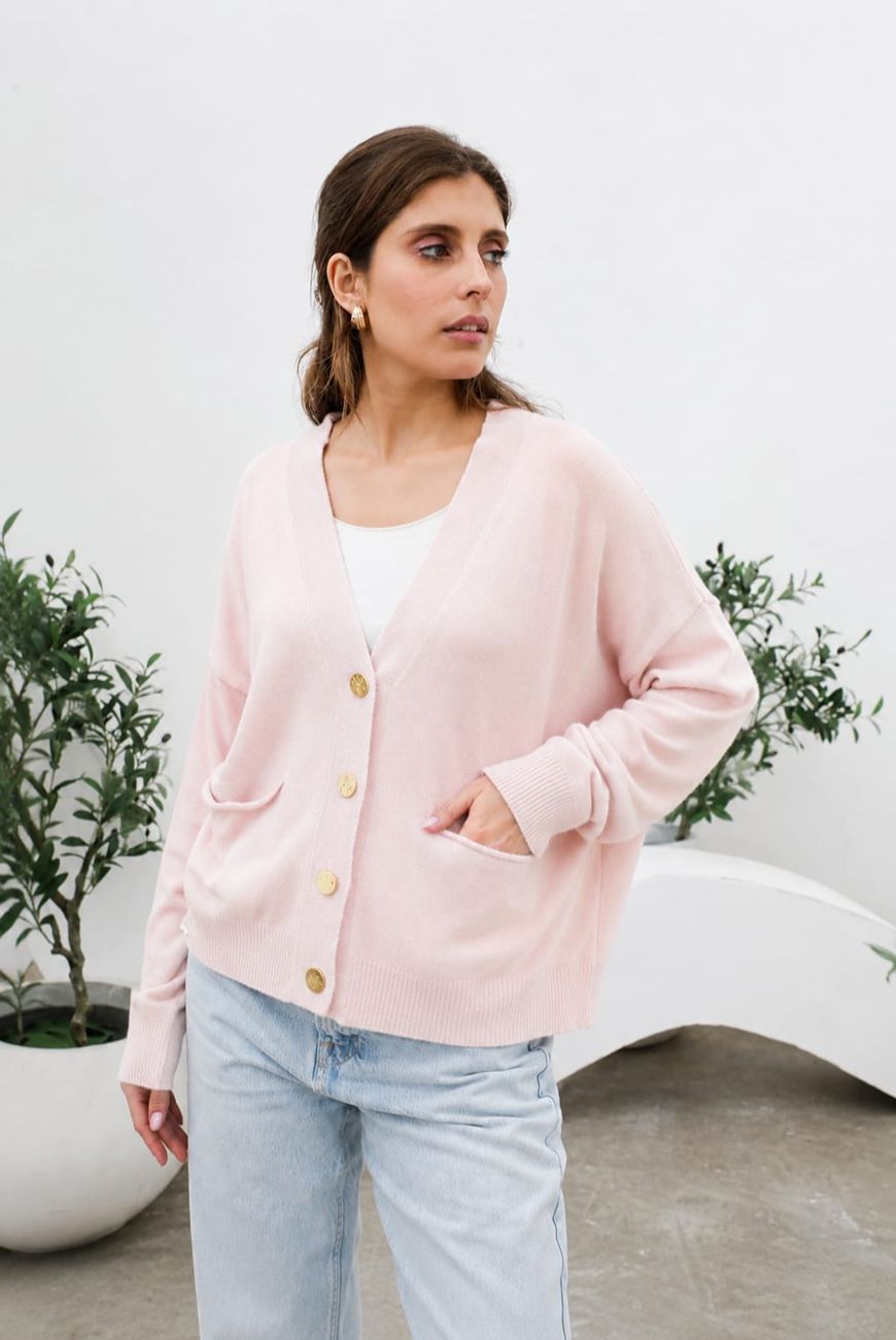 Saco Gloria Con Botones y Bolsillo