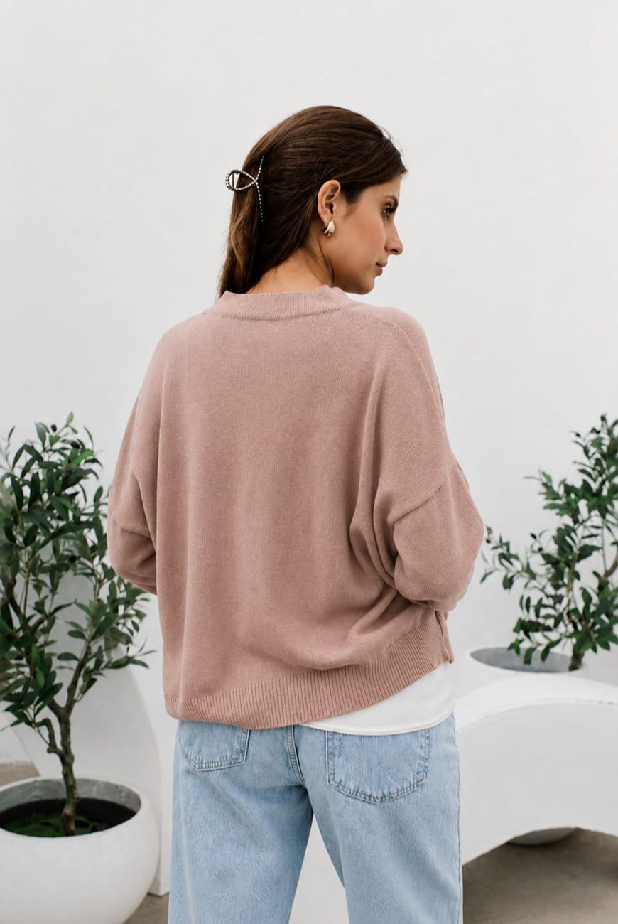 Saco Gloria Con Botones y Bolsillo