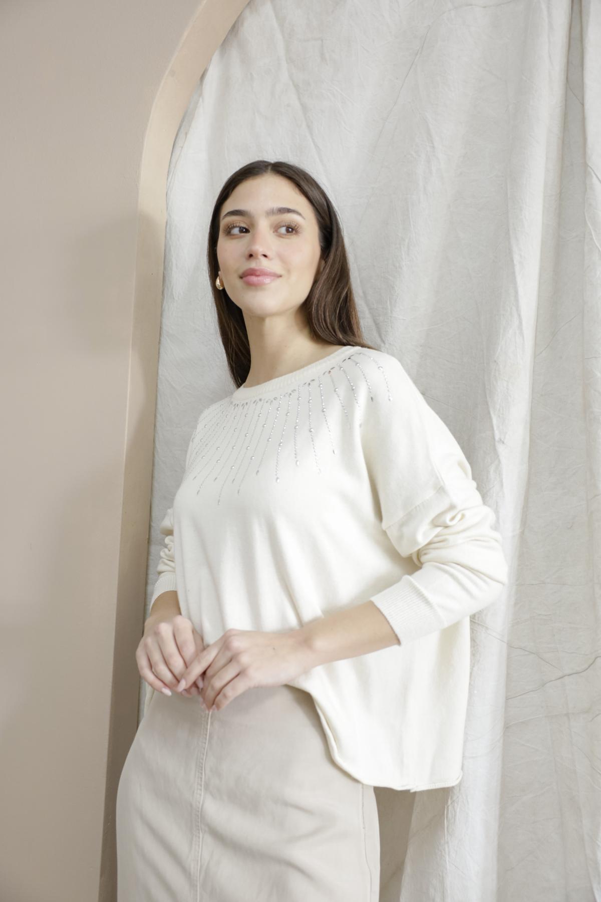 Sweater Melanie Con Tachas