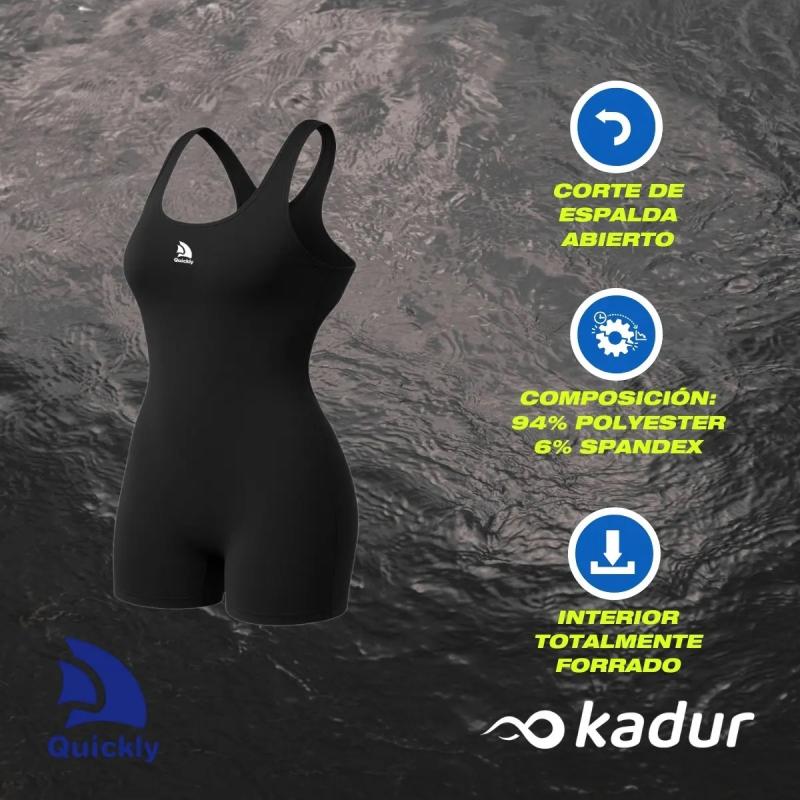 Malla Natacion Entera Con Pierna Quickly