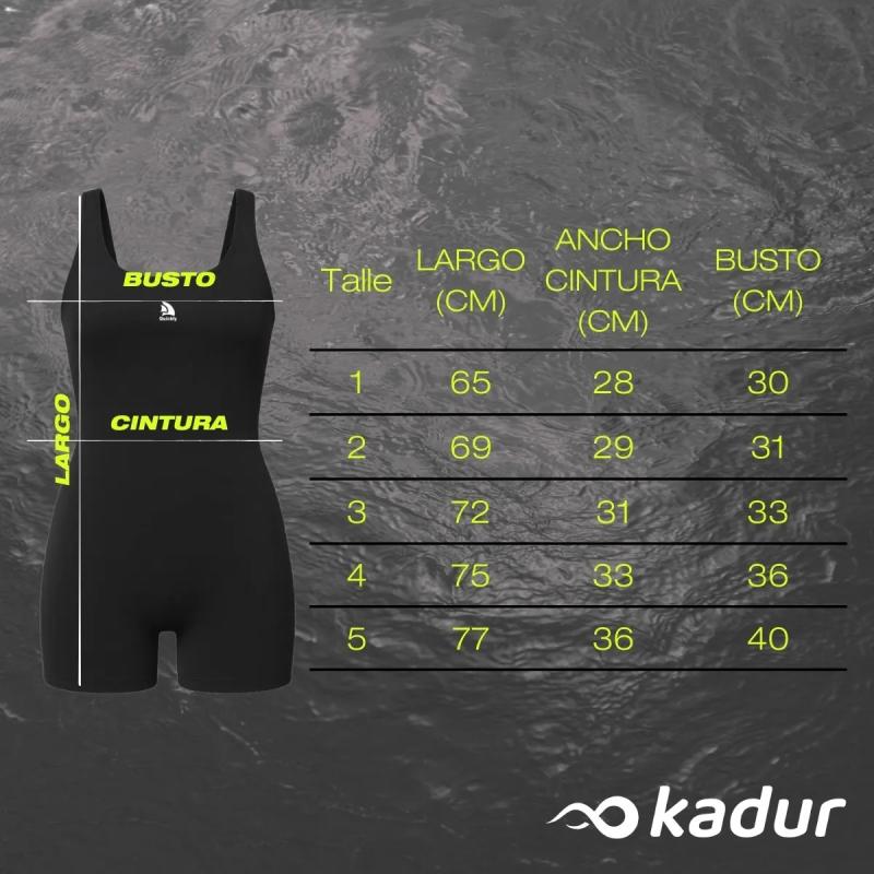 Malla Natacion Entera Con Pierna Quickly