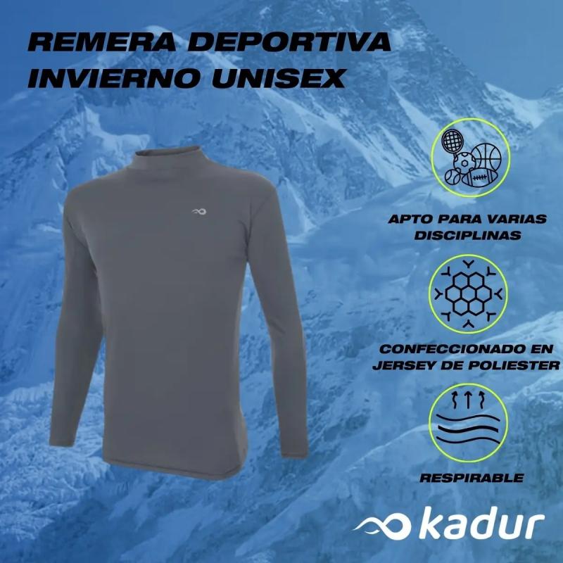 Remera Deportiva Manga Larga Hombre Kadur