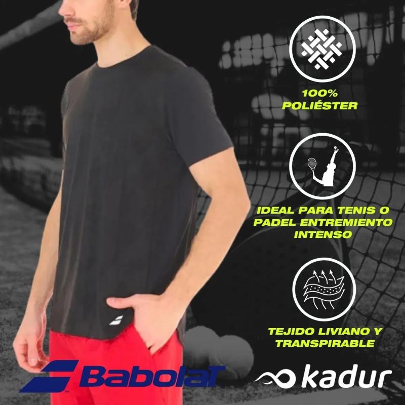 Remera Babolat Tenis Padel Veron Elastizada Hombre