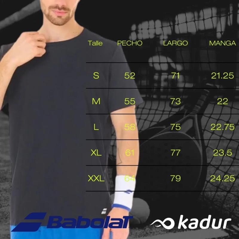 Remera Babolat Court Hombre Tenis Padel Deportiva