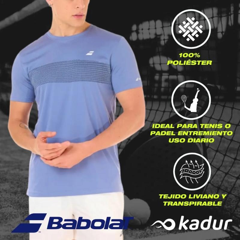 Remera Babolat Tenis Padel Strike Hombre Deportiva Liviana