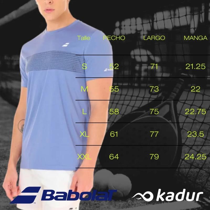 Remera Babolat Tenis Padel Strike Hombre Deportiva Liviana