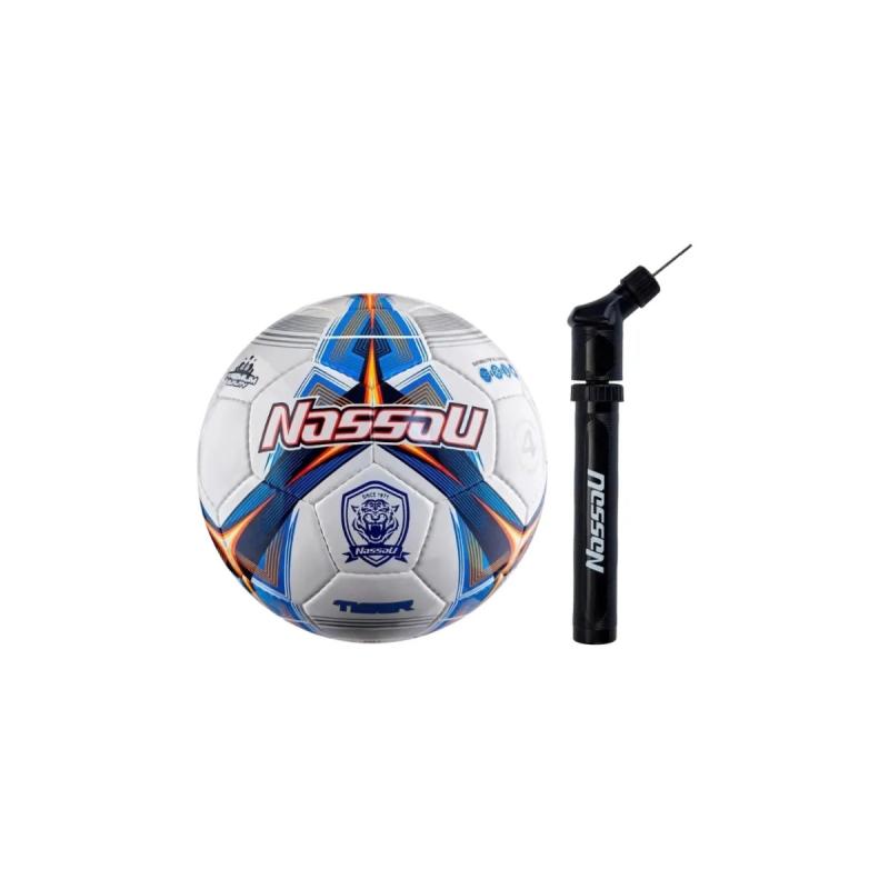 Pelota Nassau Futsal N4 Tiger Futbol Inflador Doble Accion
