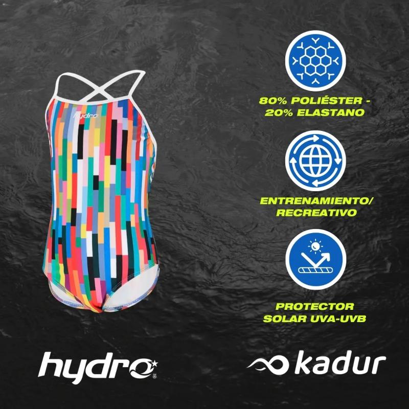 Malla Niña Traje Baño Hydro Rgb Natacion Pileta Entera