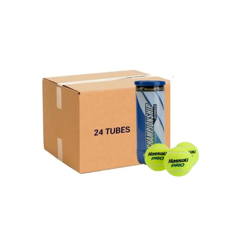 Tubo Tenis Nassau X 24 Caja Championship Pro Entrenamiento