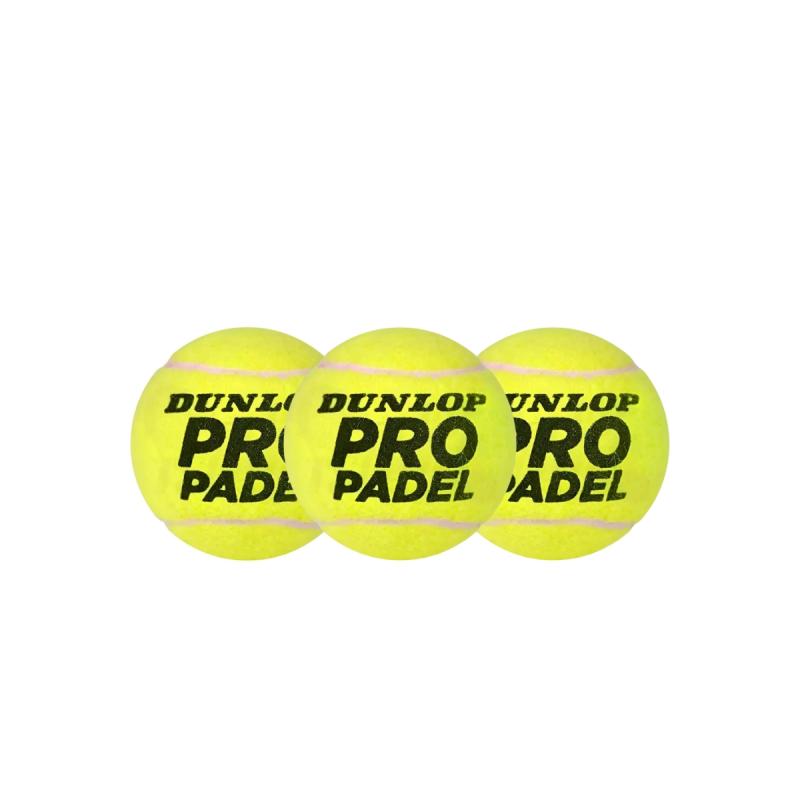 Caja Pelotas Dunlop Padel Pro Entrenamiento X24 Tubos Profesional X3u C/U