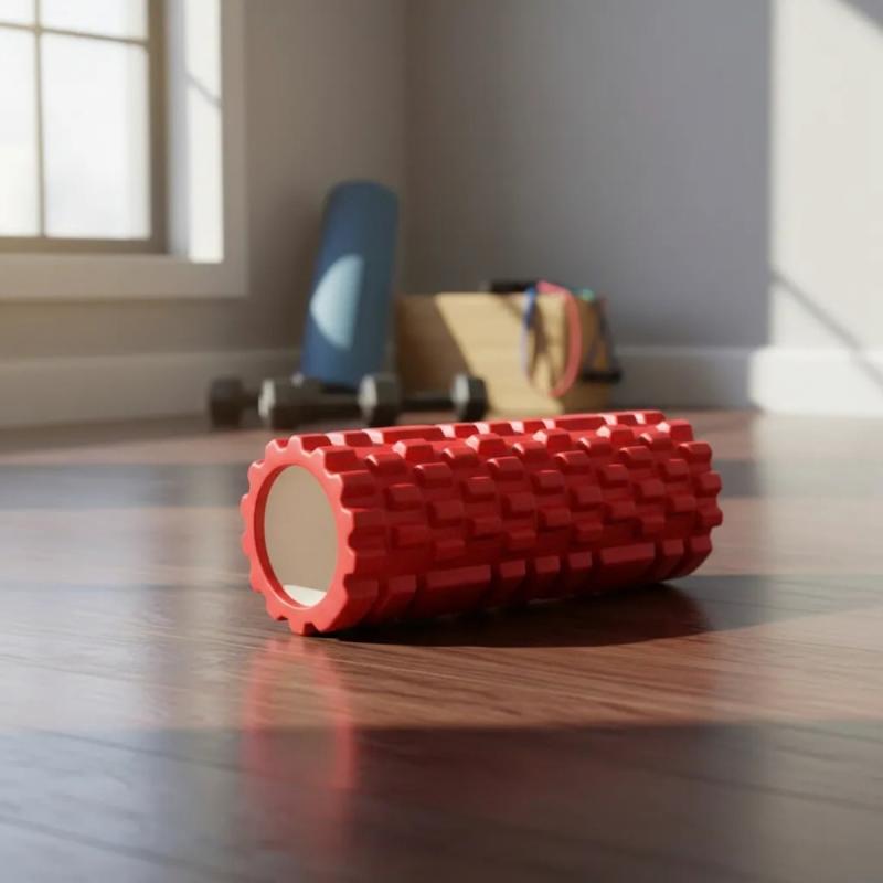 Rolo Masajeador Powertech 32 Cm Texturado Yoga Pilates