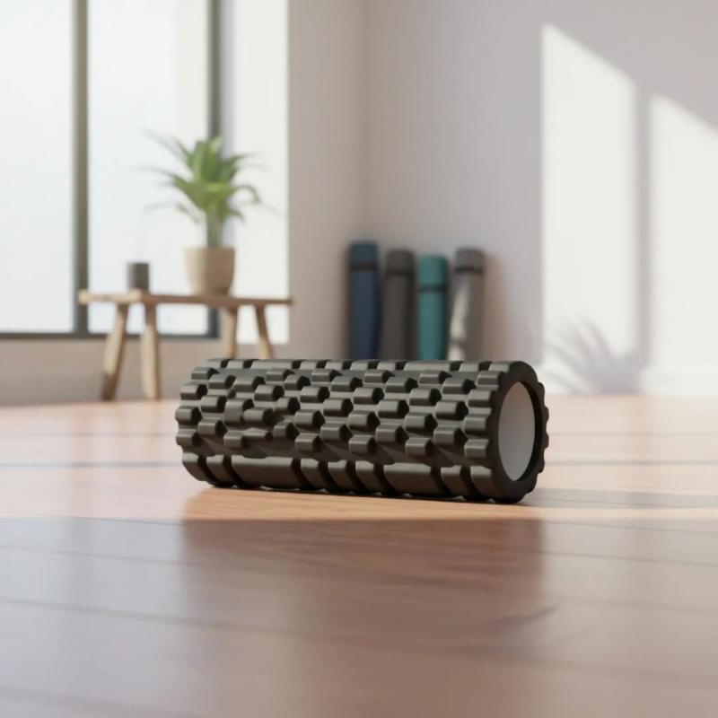 Rolo Masajeador Powertech 32 Cm Texturado Yoga Pilates