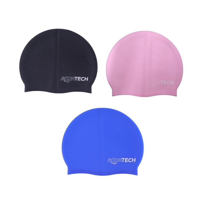 Gorro Natación Aquatech Silicona Adulto Gorra Pileta
