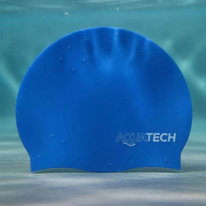 Gorro Natación Aquatech Silicona Adulto Gorra Pileta