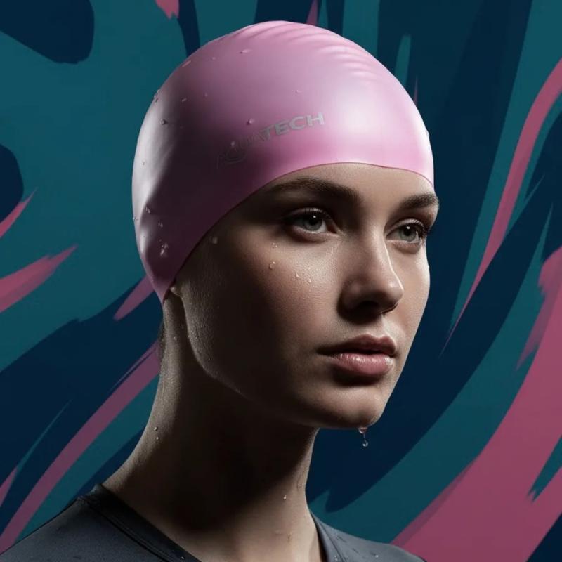 Gorro Natación Aquatech Silicona Adulto Gorra Pileta