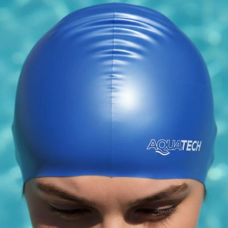 Gorro Natación Aquatech Silicona Adulto Gorra Pileta