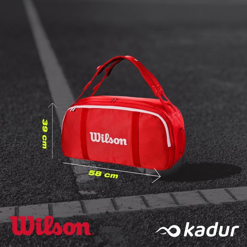 Bolso Tenis Raquetero Wilson 6 Raquetas Super Tour Deportivo
