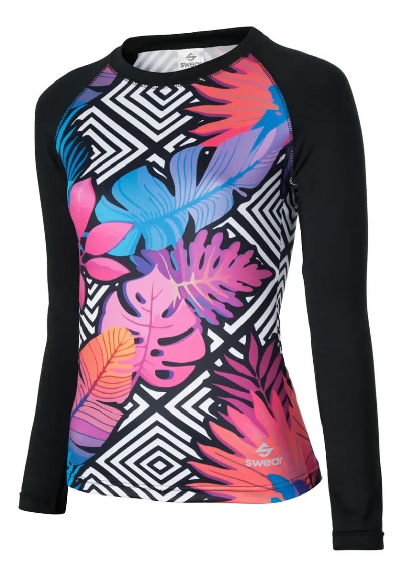Remera Proteccion Solar Uv Femenina Manga Larga Deportiva
